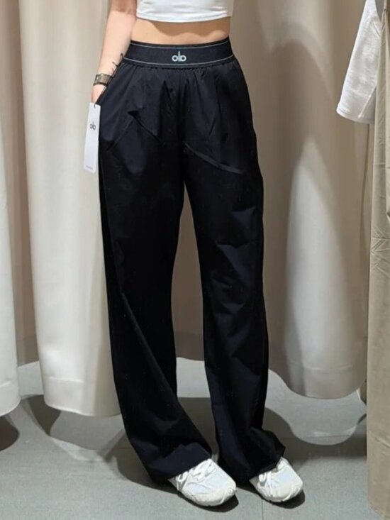 ALO Yoga Pants - 🖤Black Alo Yoga High Waisted Wide Leg Pants 😁 Minimalist | NWT (30" Inseam)